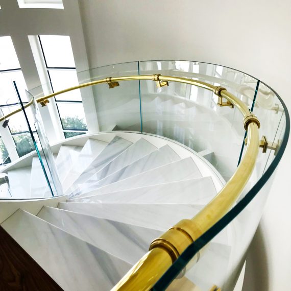 Curved Stair Railing