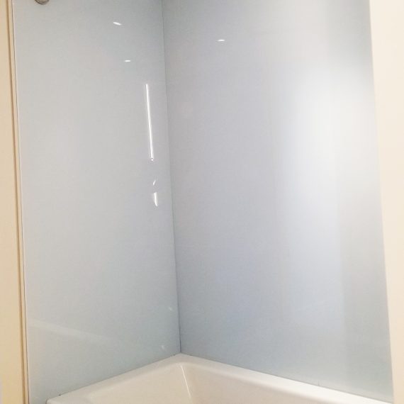 Colored Glass Shower Enclosure